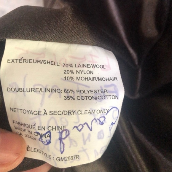 FEN-NELLI LIMITED EDITION Vintage Wool Mohair blend long coat - Picture 8 of 8